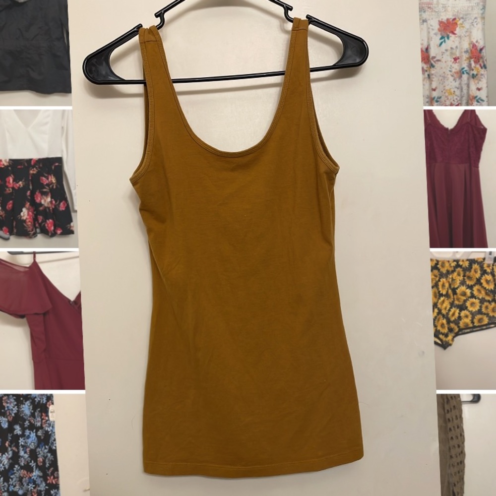 Mustard colored tank top